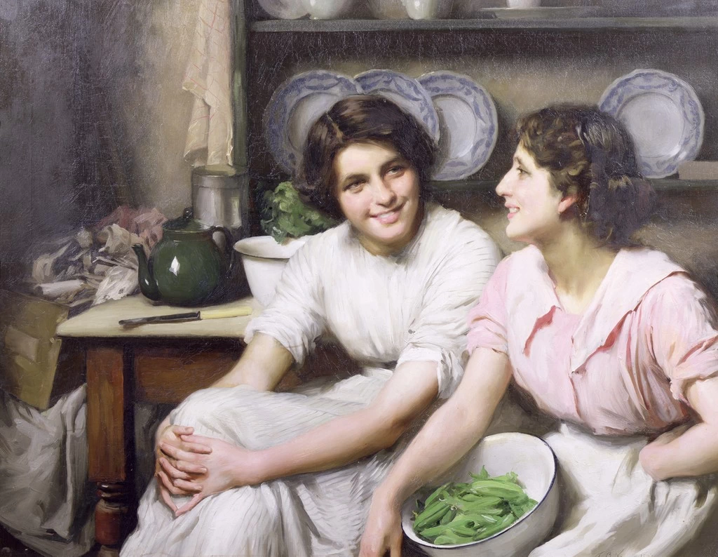 Chiacchierone, 1912 - Alfred East Gallery, Kettering Borough Council